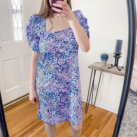 Lilly Pulitzer Haydn T-Shirt Dress Ocean Print L - Picture 10 of 10